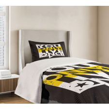 Message in Speech Bubble Bedspread Set