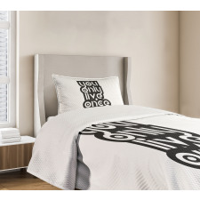 Modern Popular Phrase Bedspread Set