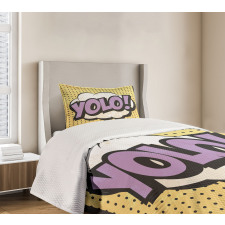 Grunge Comic Book Design Bedspread Set