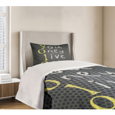 Modern Freedom Slogan Bedspread Set