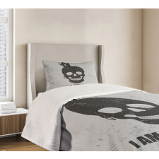 Skull in Crown Bedspread Set