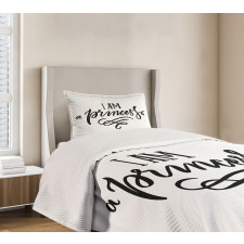 Girlish Words Bedspread Set