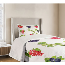 Composition of Berries Bedspread Set