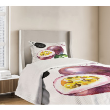 Watercolor Exotic Design Bedspread Set