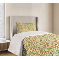 Healthy Cooking Theme Bedspread Set