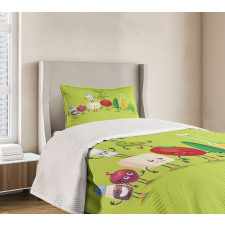 Greek Salad Funny Bedspread Set