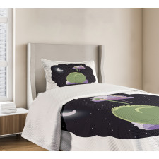 Sleeping Kid Dragon Bedspread Set