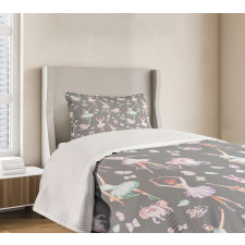 Dancers and Unicorns Bedspread Set