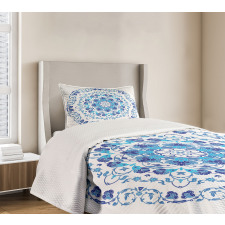 Rich Floral Ornamental Bedspread Set