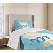 Splashing Milk Jar Bedspread Set