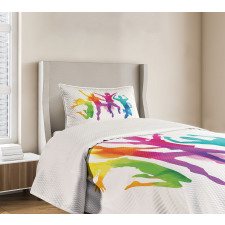 Rainbow Colored Teens Bedspread Set