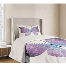 Pointillist Butterfly Bedspread Set