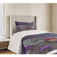 Red Riding Hood and Wolf Bedspread Set