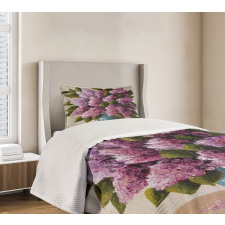 Lilac Bouquet Artwork Bedspread Set