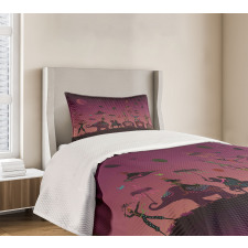 Circus Crowd Travelling Bedspread Set
