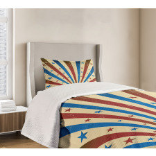 Flag Color Background Bedspread Set
