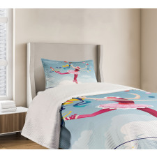 Juggler Woman Trapeze Bedspread Set