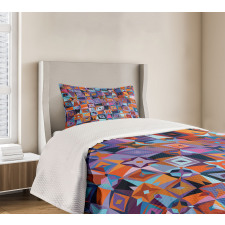 Geometric Tile Bedspread Set