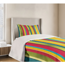 Ragged Stripes Bedspread Set