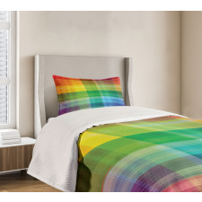 Retro Plaid Bedspread Set