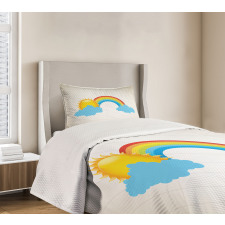 Sun over Clouds Bedspread Set