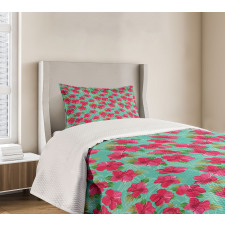 Botanical Hibiscus Bedspread Set