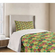 Whimsical Floral Art Bedspread Set