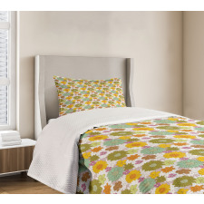 Retro Fresh Nature Theme Bedspread Set