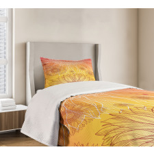 Sunflower Plants Bedspread Set