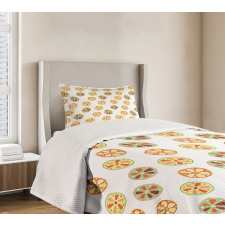 Grapefruits and Lemons Bedspread Set