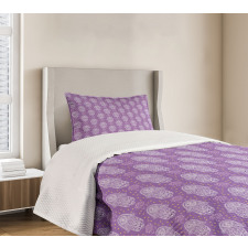 Mystic Curlicues Flowers Bedspread Set