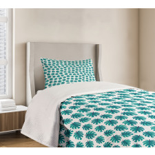 Exotic Monstera Bedspread Set