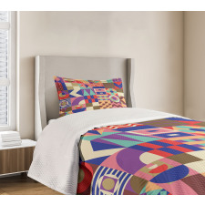 Patchwork Mosaic Tile Bedspread Set