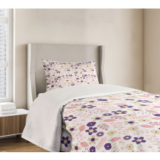 Dahlia and Chrysanthemum Bedspread Set