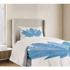 Oriental Lotus Petals Bedspread Set