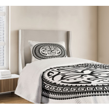 Maori Face Mask Bedspread Set