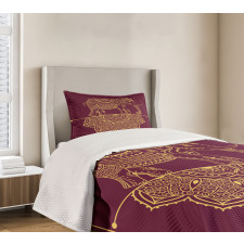 Animal Mandala Bedspread Set