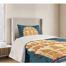 Crumb Coated Party Cake Bedspread Set