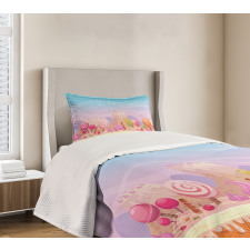 Fanciful Candy Road Bedspread Set