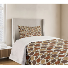 Circles with Curvy Line Bedspread Set