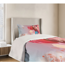 Afro Haired Cupid Bedspread Set