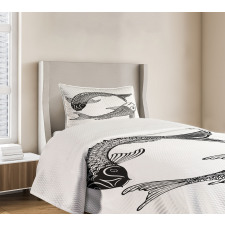 Japanese Carps Love Bedspread Set