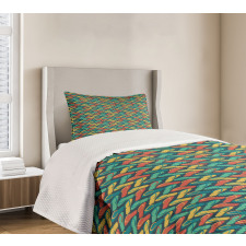 Zigzag Design Slipper Bedspread Set