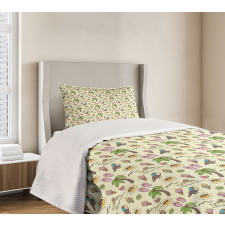 Ice Cream and Toucan Bedspread Set