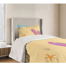 Grainy Looking Sands Bedspread Set