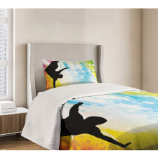 Breakdancing Theme Bedspread Set