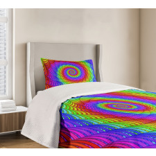 Contemporary Psychedelic Bedspread Set