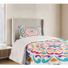 Colorful Swirls Bedspread Set