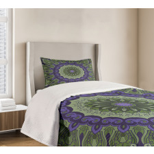 Mandala Leaves Bedspread Set