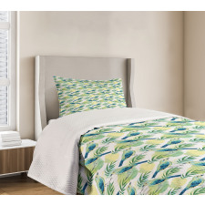 Watercolored Sparrow Bedspread Set